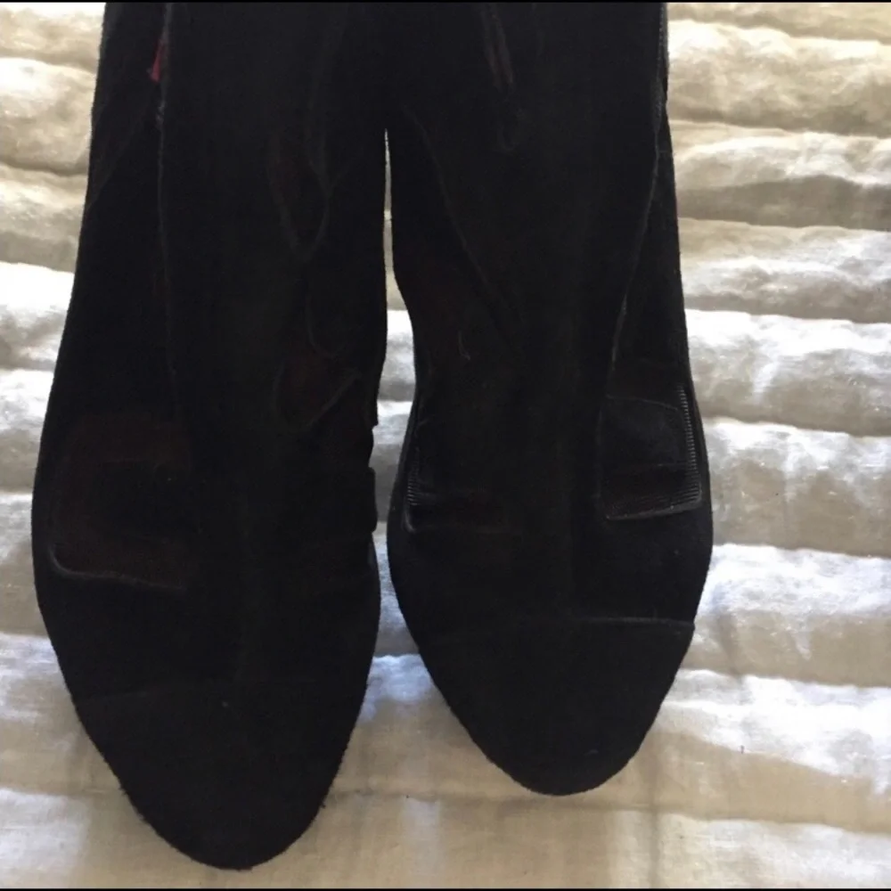 Charles Jourdan Thigh High Suede Boots 6.5